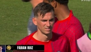 梅开二度！法比安-鲁伊斯当选巴黎4-0皇马一役全场最佳球员